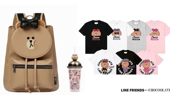 熊美後背包太可愛了！LINE FRIENDS x :CHOCOOLATE聯名上市，後背包、隨行杯、地墊到T恤都超萌！