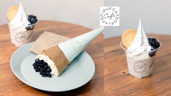 日本人氣「gelato pique café」珍珠奶茶可麗餅首度登場！還有蜷尾家「珍珠海鹽牛乳霜淇淋」也別錯過！