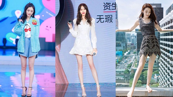 10位當紅小花美腿排行榜TOP 10！楊冪不是第一，唐嫣腿長110，誰是腿精一目了然