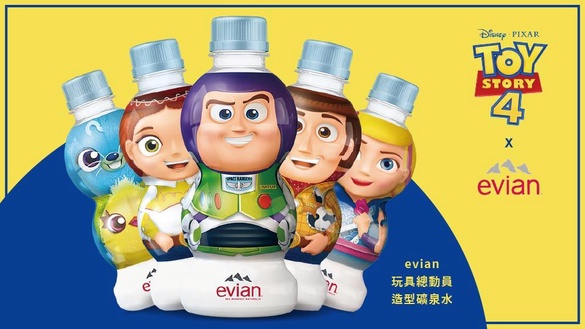 《玩具總動員4》周邊還沒完！evian X 玩具總動員相遇啦！