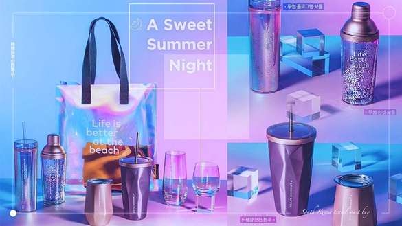 韓國媲美星巴克的連鎖咖啡廳「A TWOSOME PLACE」推夏季新品！霓虹絢麗造型提袋、隨行杯超吸睛～