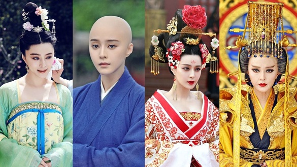 回顧范冰冰、李晨定情作《武媚娘傳奇》！15套造型少女~女帝，光頭、老妝都能駕馭