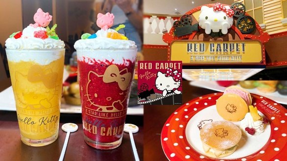Hello Kitty餐廳「夏季限定套餐」，冰淇淋銅鑼燒甜蜜必嚐，點餐還送隨行杯！