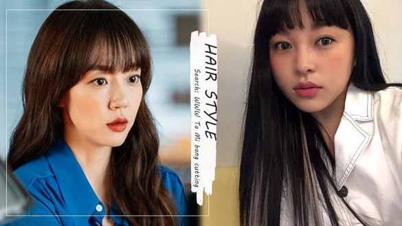 韓網大勢「林秀晶瀏海」！韓妞手把手教學剪法、捲法，在家完成《檢索詞》塔美髮型！