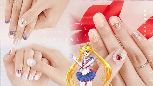 Dashing Diva「美少女戰士」限量聯名指甲貼，水手服、變身器躍上指尖，八款仙子造型超夢幻！