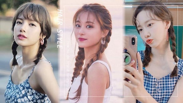 Blackpink Lisa、周子瑜、潤娥的「辮子髮型」充滿初戀感！2019女星編髮圖鑑，加碼初學者也好上手編髮教學～