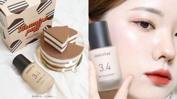 韓國innisfree推出超可愛「提拉米蘇粉撲」，輕鬆打造超服貼妝容~