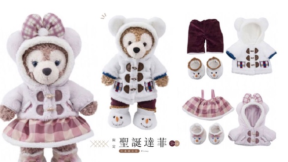 2019日本迪士尼聖誕限定「達菲」，暖洋洋的大衣造型、毛絨絨超好抱~快來搶先體驗迪士尼的聖誕氛圍！