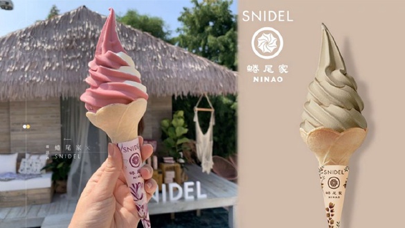 這支霜淇淋一定要拍！蜷尾家xSNIDEL聯名限時推出雙色夢幻「巴西莓乳酪霜淇淋」、「伯爵茶霜淇淋」，聯名快閃店日期、地點看這裡