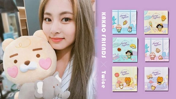 KAKAO FRIENDS x Twice推出超粉嫩商品，由成員親自設計，想用Twice同款買它就對了！