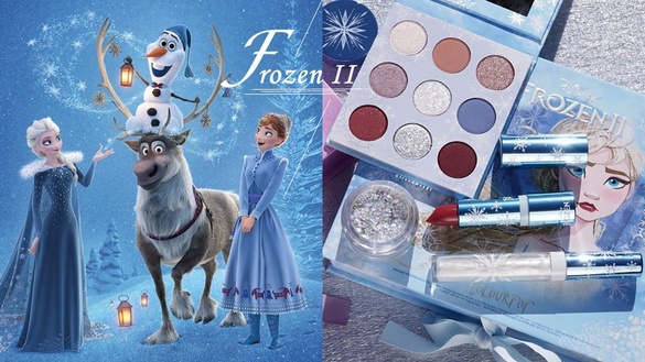 Colourpop X《冰雪奇緣2》推聯名彩妝！絕美Elsa冰雪眼影盤、Anna奶茶色唇釉必搶！