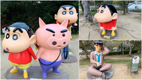 日本淡路島「二次元之森」超多蠟筆小新讓你拍，小新專賣店也超好買，小新迷買機票了！