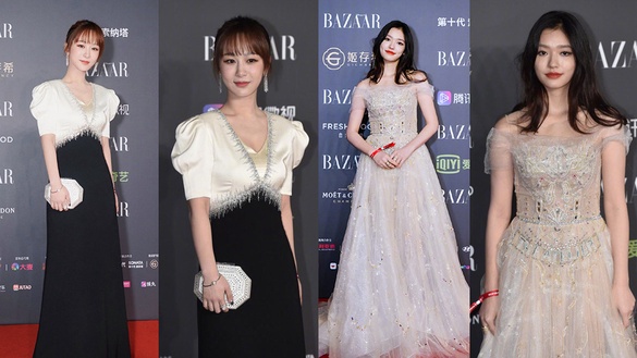 趙麗穎、劉詩詩同場比美！12女星紅毯造型精修vs未修，楊紫被嫌老氣，林允胖到讓人驚訝
