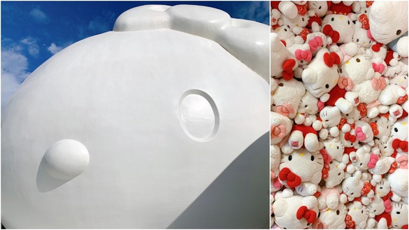 Hello Kitty主題餐廳「HELLO KITTY SMILE」超大顆KITTY貓頭是淡路島熱門打卡地標！