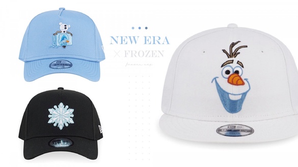 NEW ERA x 冰雪奇緣 老帽聯名款，ELSA經典雪花造型、俏皮雪寶竟然藏在冰塊裡！