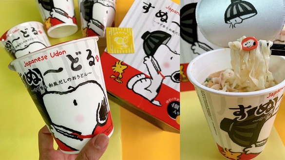 日本環球影城限定史努比泡麵~到環球影城必買伴手禮就是它了！還吃得到史努比魚板喔~