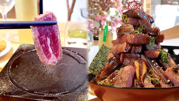IG打卡美食「嵐山熟成牛かつ專売」！台中超夯的浮誇系男子漢丼飯＆炸牛排絕對不能錯過