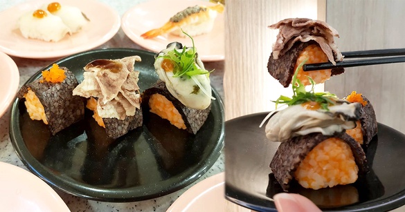 豬血糕也能變握壽司！爭鮮限時推出「海陸屋塔盛」，直接把豬血糕放上壽司