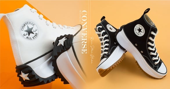 CONVERSE厚底鞋「Run Star Hike 」新色登場！黑白極簡+5cm厚底，最搶眼百搭～