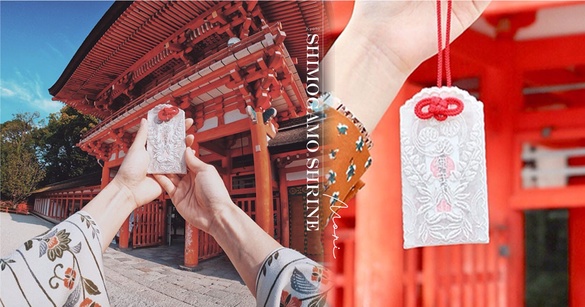 京都必訪！下鴨神社絕美「蕾絲御守」，透光白蕾絲x紅色御守結，保證戀愛運、人緣MAX！