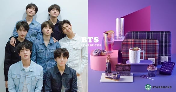 最強聯名！BTS X 韓國星巴克推出「夢幻紫」系列商品，部分收入將捐出，追星也能做公益