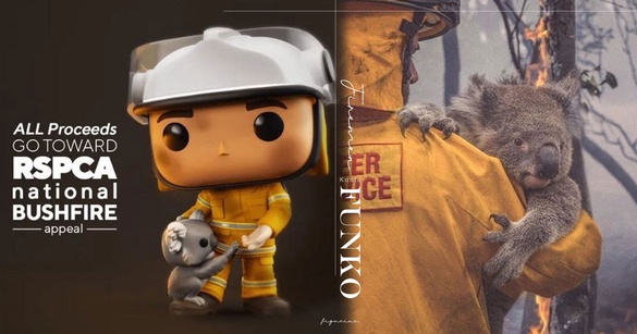 致敬澳洲大火的救難英雄！FUNKO推出限量「澳洲消防員」公仔，收益將投入無尾熊救援！