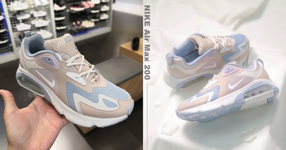 NIKE  AIR MAX200 氣墊鞋再推新色！夢幻「寧靜藍×雪紡藕粉」，狙擊妳的少女心！