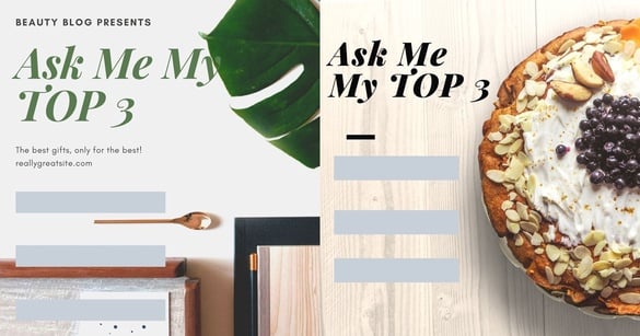IG超夯「Ask Me My TOP 3」背景圖也能自製！製作出獨一無二的限時動態問答背景～