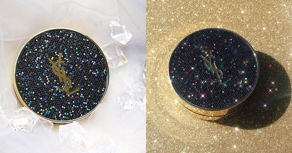 收服一整片星空！YSL 恆久完美氣墊粉餅「銀河星光」、「銀河黑鑽」限定版夢幻登場！