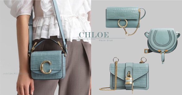 CHLOE 2020大勢色「Purist Blue純粹藍」包款TOP5，經典圓環＆鎖鏈，再過10年也時尚！