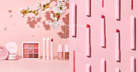 innisfree櫻花系列彩妝報到！九宮格眼影美到窒息，這就是濟州島的春天！