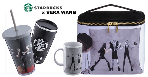 星巴克 X VERA WANG聯名系列登場，極簡時尚黑、白、灰設計，3/9起全台星巴克開賣！