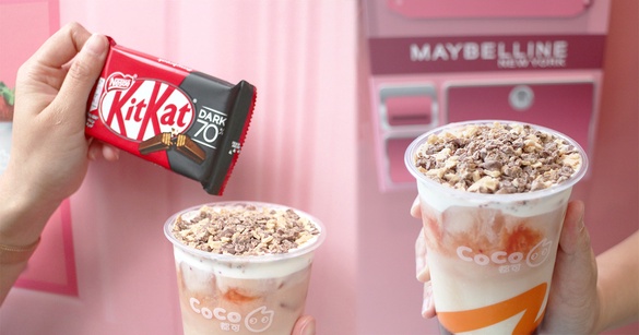 KitKat搭上芝士奶蓋！CoCo「KitKat 莓果戀人」，撒上KitKat脆片，讓莓果系列更升級