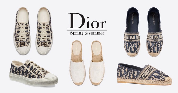 2020春夏新色！Dior「岩石霧灰Oblique帆布鞋」高雅配色＋經典老花，根本是仙女的鞋！