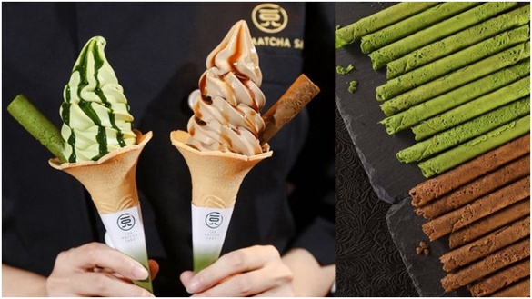 一〇八抹茶茶廊京站店推全新抹茶蛋捲＋抹茶聖代、櫻花白玉大判燒，加碼買一送一別錯過