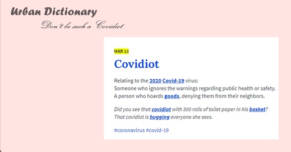 「防疫豬隊友」最新名詞出爐！防疫期間趴趴走的「Covidiot」，新冠白癡例句解析！