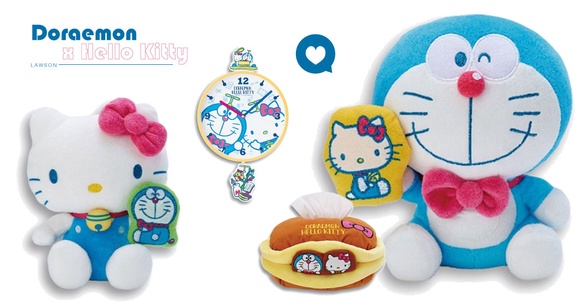 哆啦A夢 x Hello Kitty抽抽樂可愛登場，超萌擺鐘、銅鑼燒面紙套，讓人好想通通收藏！
