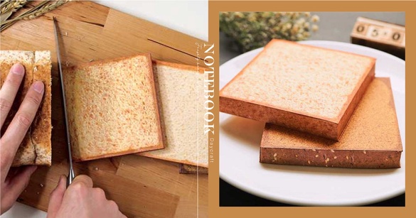 這個不能吃！超逼真吐司筆記本，香酥外型越寫肚子越餓～還有餅乾筆記本，認真想咬一口