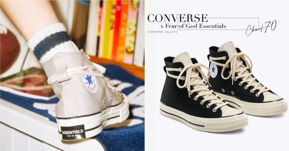 CONVERSE x Fear of God Essentials登場！仙女拼接色再+1，尤其米x灰溫柔配色超欠收～