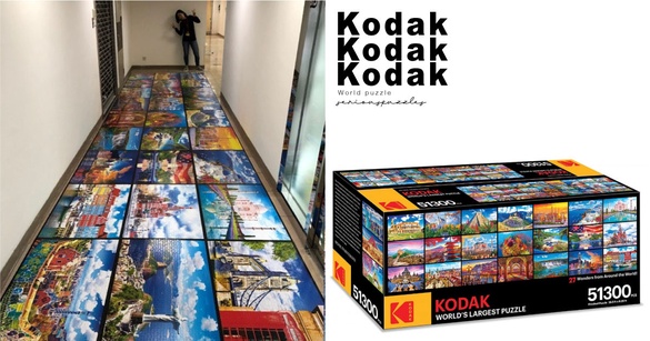 史上最狂！柯達51,300片「世界最大拼圖」根本考驗耐心，還有多款「超難拼圖」等你挑戰