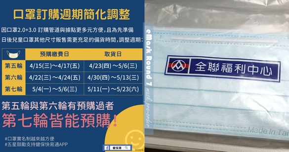 口罩預購3.0「第七輪」上線！全聯領口罩免運費，掃QR Code就能領好全家份量！