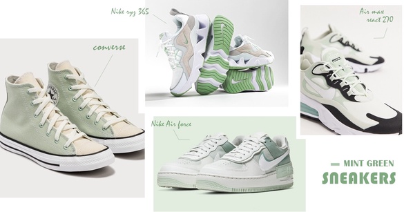 2020「薄荷綠球鞋」推薦！Nike Air Force 1又來放火，Adidas、converse清新配色太迷人