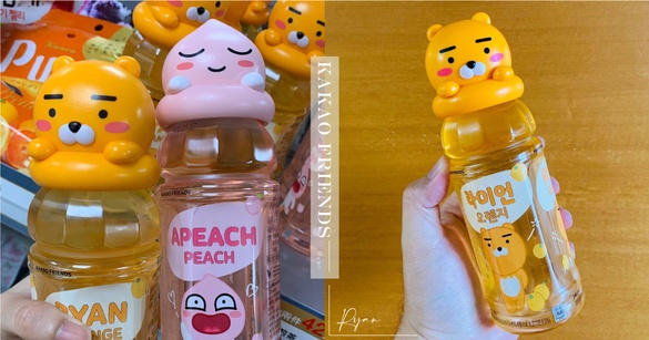 KAKAO FRIENDS粉絲注意啦！KAKAO超可愛Ryan、屁桃化身風味飲料，即日起這家超商買得到
