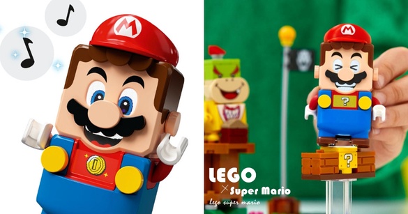 樂高LEGO®「樂高超級瑪利歐」！瑪利歐積木居然有聲音還會換表情，堪稱樂高界創舉～
