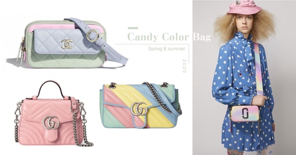 2020 春夏「糖果拚接色」精品包推薦！Gucci、CHANEL、Marc Jacobs，背上秒變小仙女！