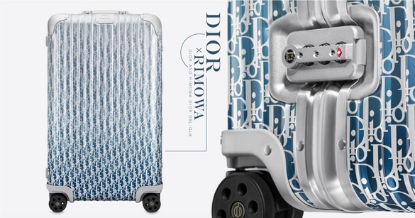 夏日消暑色！DIOR×RIMOWA推出「漸層冰川藍」行李箱，滿版DIOR花紋，是金光閃閃的味道