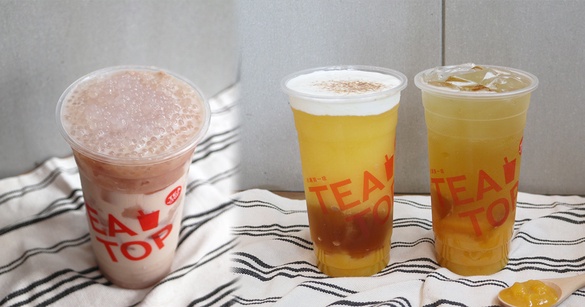 TEA TOP推出芒果季！水蜜桃＆芒果結合出的酸甜滋味，加碼紫芋西米露、紅豆粉粿也必喝