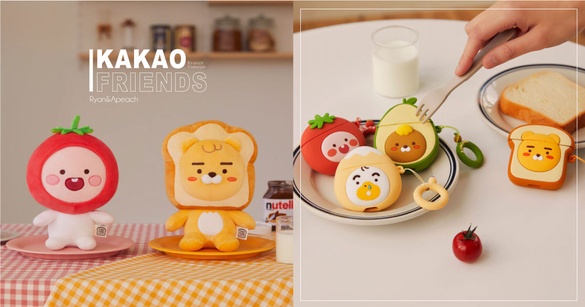 最可口萊恩登場！KAKAO FRIENDS 早午餐系列，吐司萊恩抱枕、Airpods保護套好想全包