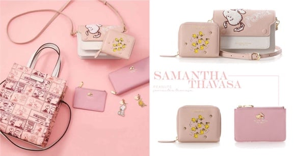 Samantha Thavasa推出「史努比系列」，粉色系史努比單肩包、手提包，可愛指數破表