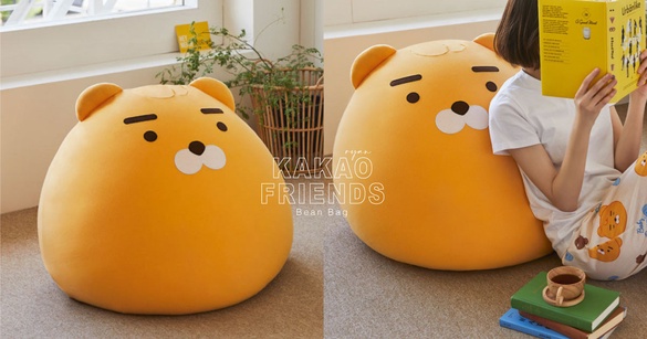 史上最萌懶人沙發！KAKAO FRIENDS「萊恩懶骨頭」新上市，快讓巨大萊恩陪你耍廢一整天
